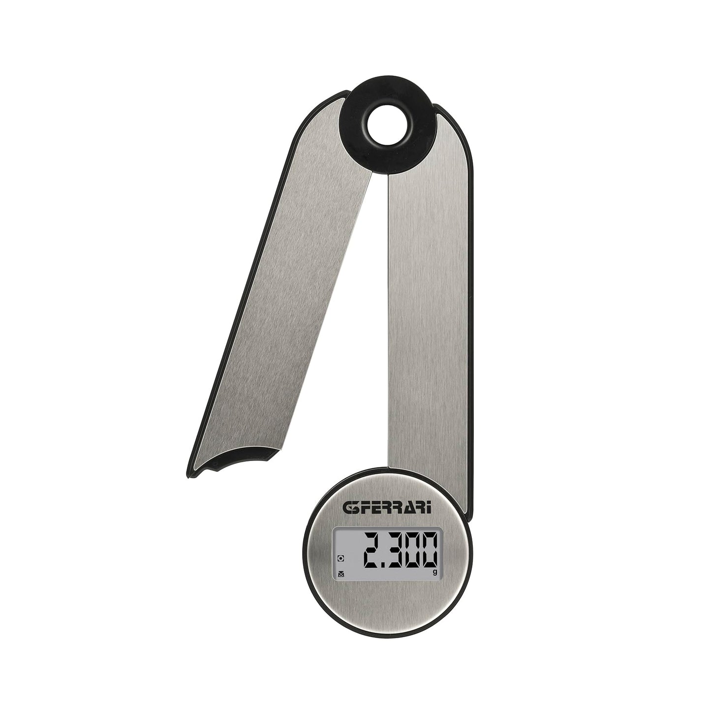 G3 Ferrari G20171 Vittoria Bilancia da Cucina Digitale, Piatto INOX, Alta precisione, Funzione Tare, Pieghevole, Salva Spazio, Grigio