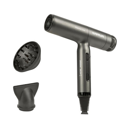 G3 Ferrari G30061 Monna Lisa Asciugacapelli Brushless Professionale, Motore BLDC, 2000 W, 3 Velocità, Funzione Ionic Oxy-active, 110.000 RPM, Diffusore, Concentratore e 2 Coni Wave Design