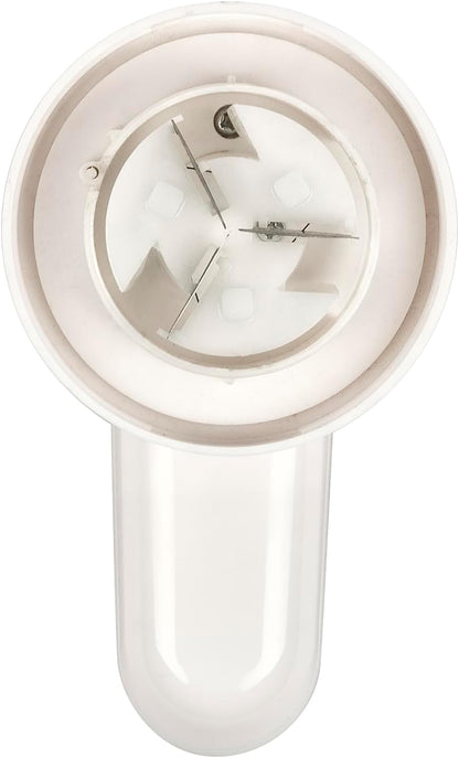 G3 Ferrari G40022 Levapelucchi "Pillo", Griglia 50mm, 3 Lame INOX con Dispositivo di Sicurezza, Facile da svuotare, Bianco