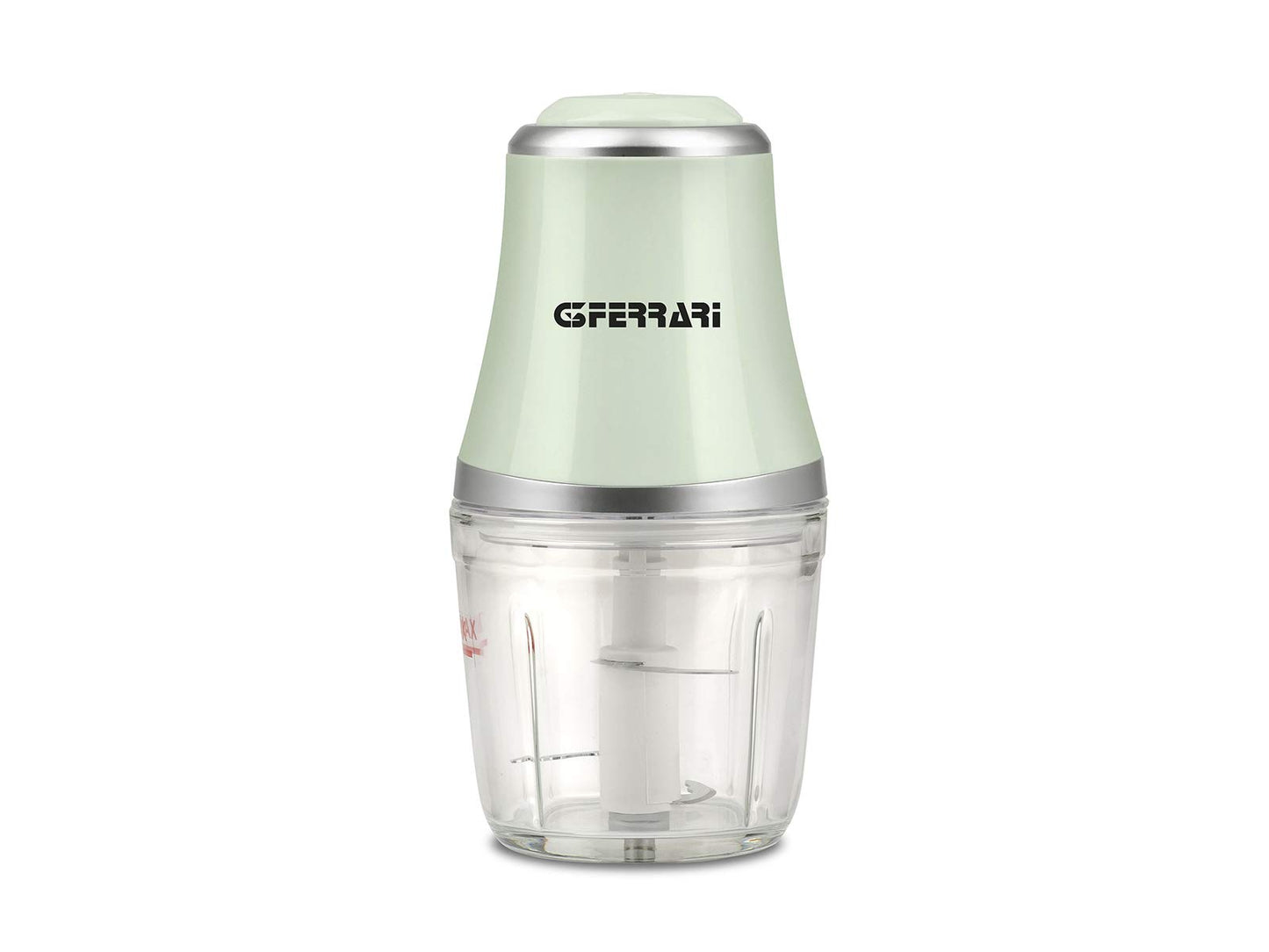 G3 Ferrari G20163 Tritatutto Vetromix, 500W, Bicchiere in Vetro, 500 ml, Funzionamento Pulse, Silenzioso, Lame INOX, Trita Carne, Verdure, Frutta, Bianco