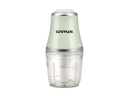 G3 Ferrari G20163 Tritatutto Vetromix, 500W, Bicchiere in Vetro, 500 ml, Funzionamento Pulse, Silenzioso, Lame INOX, Trita Carne, Verdure, Frutta, Bianco