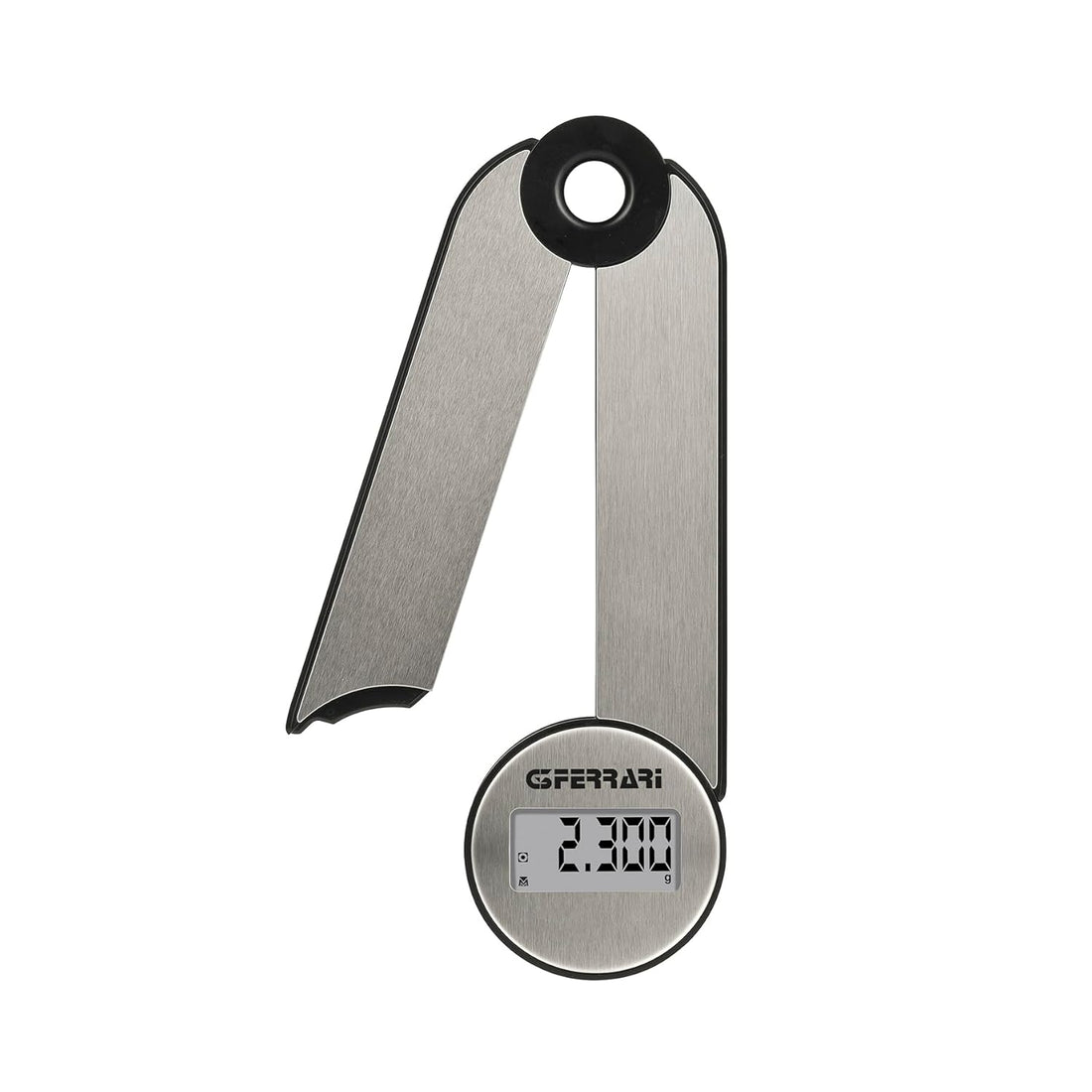 G3 Ferrari G20171 Vittoria Bilancia da Cucina Digitale, Piatto INOX, Alta precisione, Funzione Tare, Pieghevole, Salva Spazio, Grigio