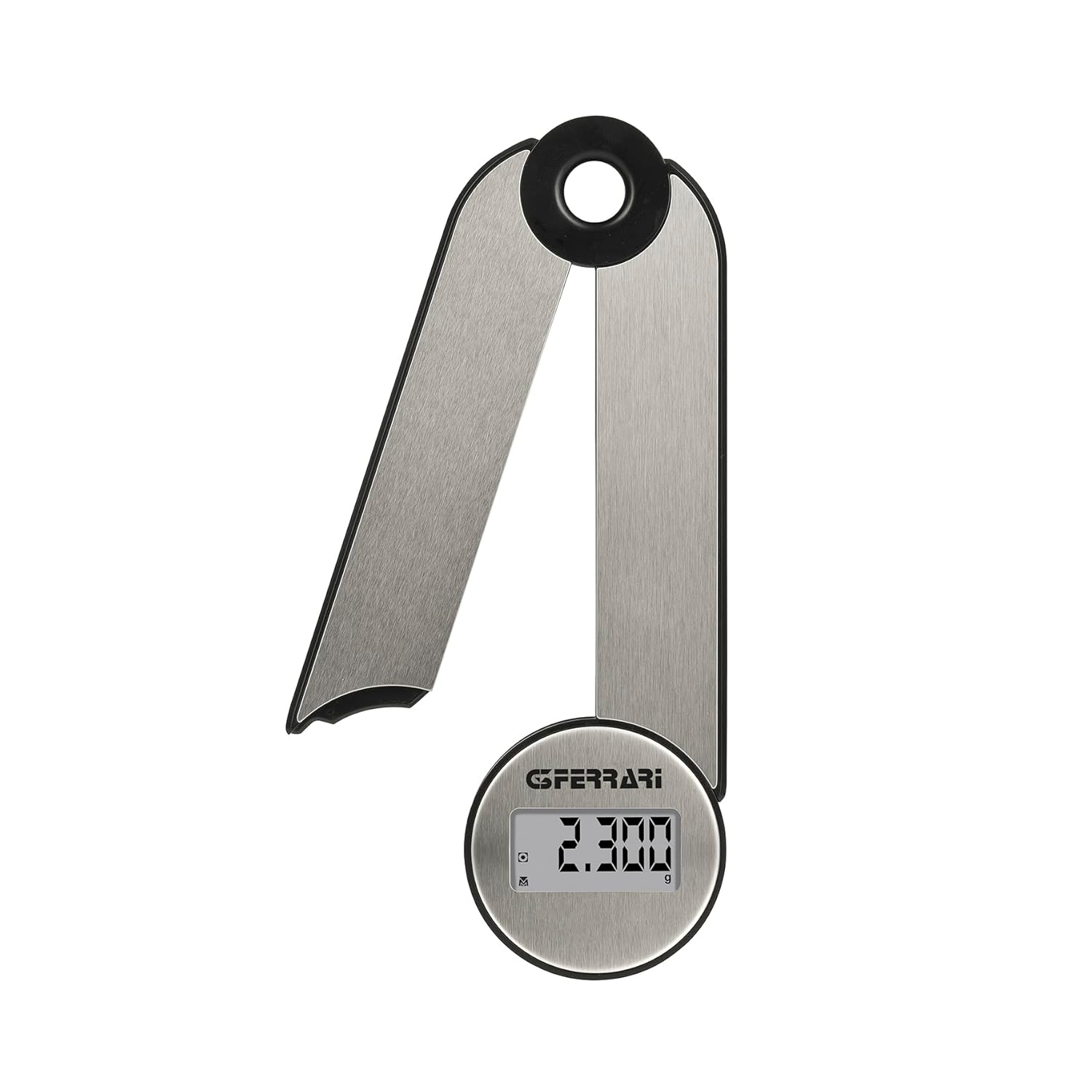 G3 Ferrari G20171 Vittoria Bilancia da Cucina Digitale, Piatto INOX, Alta precisione, Funzione Tare, Pieghevole, Salva Spazio, Grigio