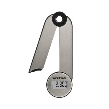 G3 Ferrari G20171 Vittoria Bilancia da Cucina Digitale, Piatto INOX, Alta precisione, Funzione Tare, Pieghevole, Salva Spazio, Grigio