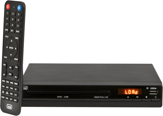 Trevi DVMI 3580 HD Mini Lettore DVD con HDMI e USB, Facile da Utilizzare, Telecomando Incluso e Design Salvaspazio