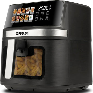 G3 Ferarri G10212 Friggisano 8L Friggitrice ad Aria 8 Litri, 1700 W, Display digitale a colori, 10 programmi, Temperatura 80-200°C, BPA/PFOA Safe, Timer 60 min, Ricettario incluso