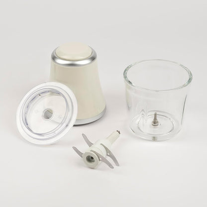 G3 Ferrari G20163 Tritatutto Vetromix, 500W, Bicchiere in Vetro, 500 ml, Funzionamento Pulse, Silenzioso, Lame INOX, Trita Carne, Verdure, Frutta, Bianco