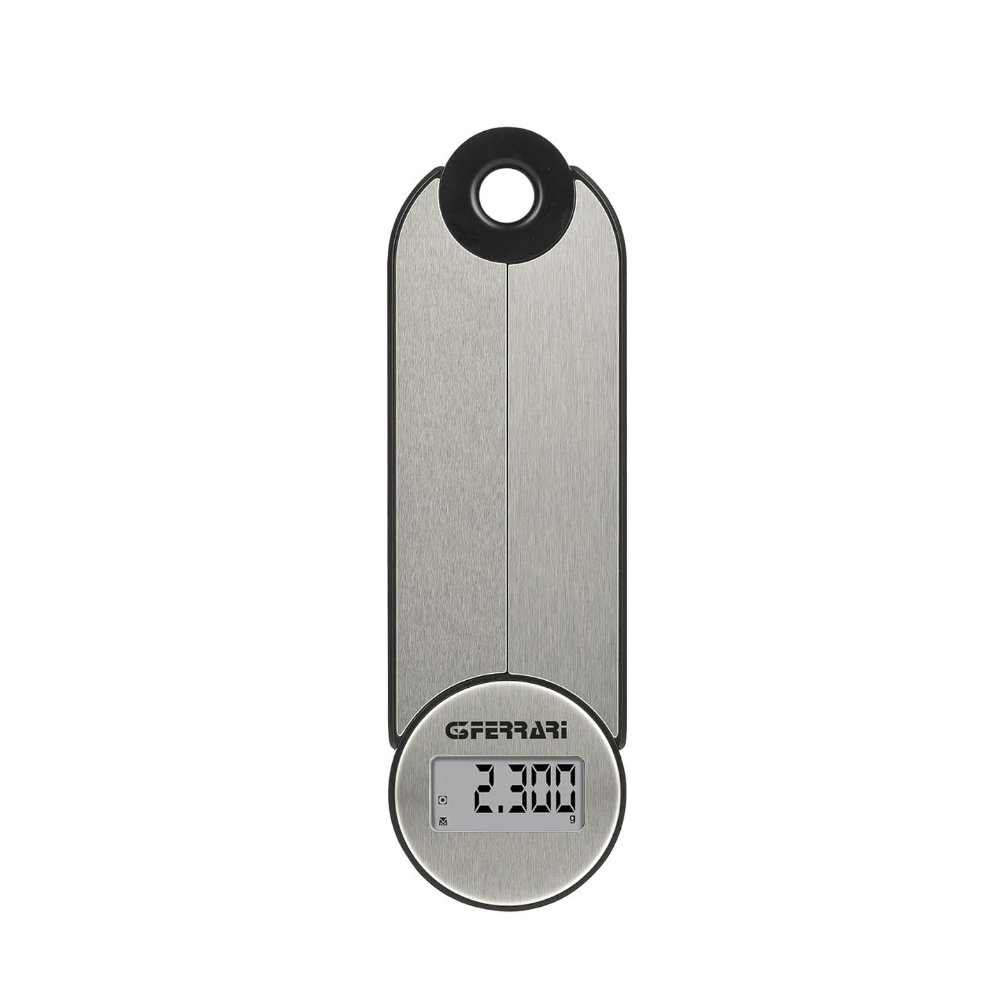 G3 Ferrari G20171 Vittoria Bilancia da Cucina Digitale, Piatto INOX, Alta precisione, Funzione Tare, Pieghevole, Salva Spazio, Grigio