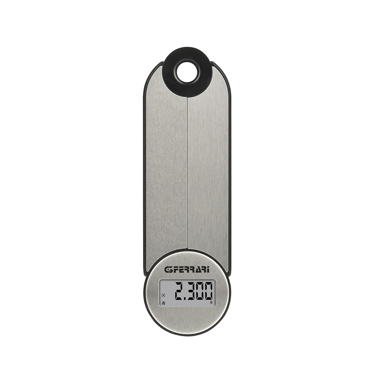 G3 Ferrari G20171 Vittoria Bilancia da Cucina Digitale, Piatto INOX, Alta precisione, Funzione Tare, Pieghevole, Salva Spazio, Grigio