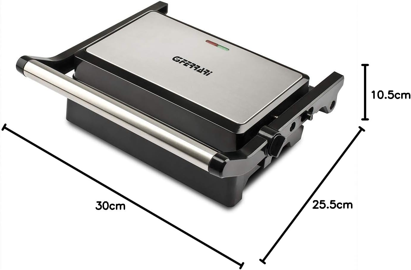 G3 Ferrari G10126 ardòr Bistecchiera Compatta, Nero; 1500 Watt