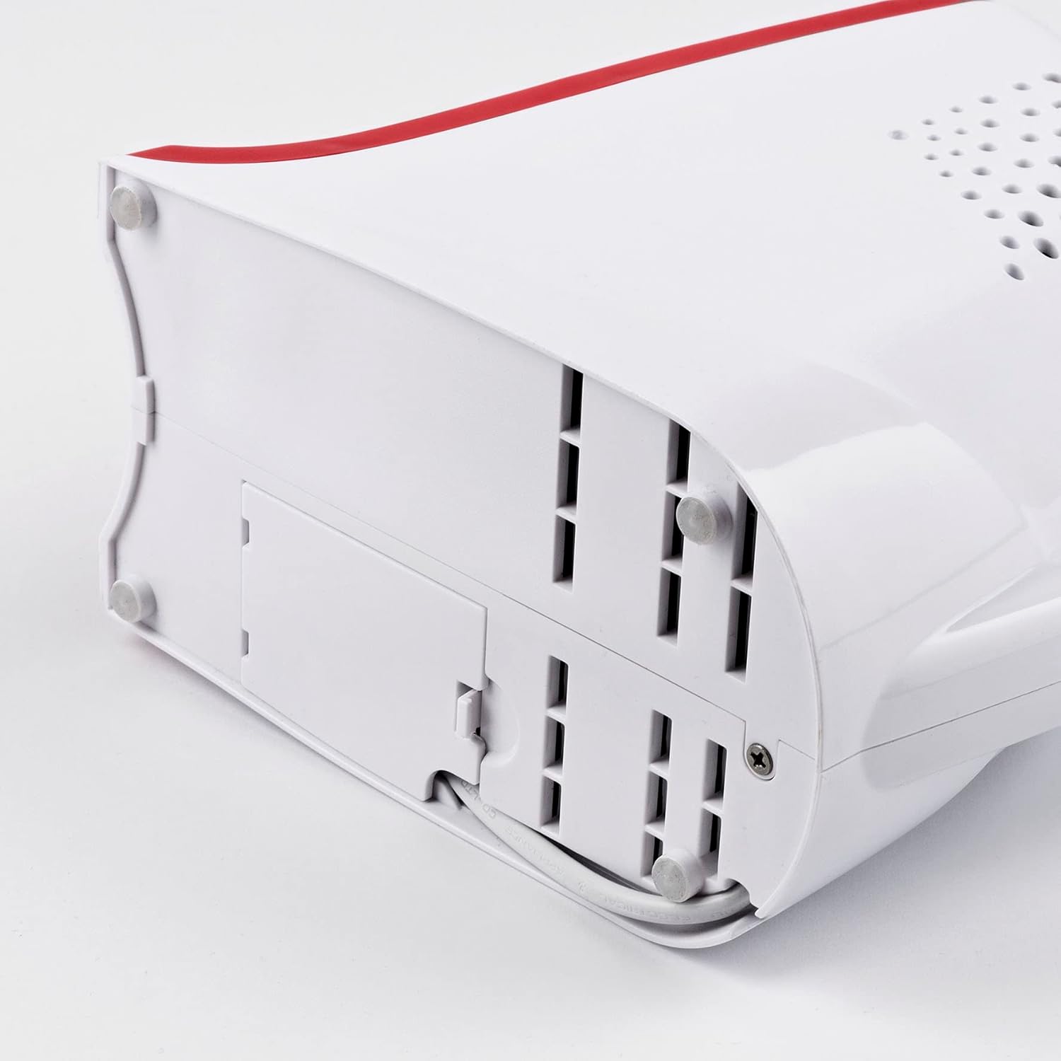 G3 Ferrari G20133 Parmino Chef Grattugia e Affettaverdure Elettrico, 240 W, 4 rulli INOX di taglio intercambiabili, Comoda maniglia, Completamente smontabile, Plastica, Bianco/Rosso