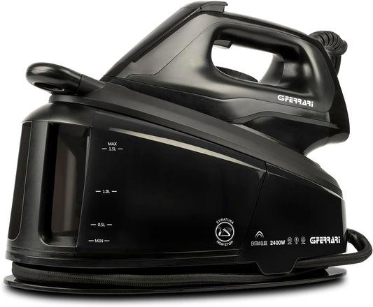 G3 Ferrari G40025 Extra Glide Ferro da stiro, 2400 W, 1,5 Lt di Capacità, Regolazione Temperatura, Pannello Comandi Digitale, Piastra in Ceramica, Stiratura NON STOP