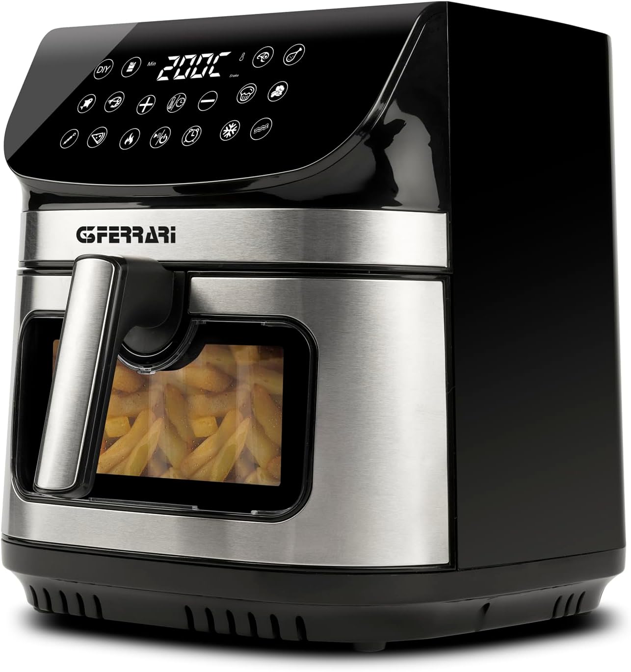 G3 Ferrari G10215 Friggisano Star Friggitrice ad Aria 9 Litri, 2200 W, 12 programmi, Display digitale, Temperatura 80° - 200°C, Timer 60 min, Doppia resistenza, Ricettario incluso