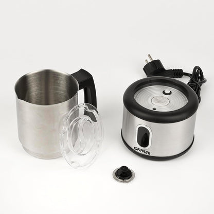 G3 Ferrari G10198 "Choco-Lat" Montalatte con bicchiere INOX staccabile, 600, Capacità 250 ml, 3 funzioni, Cappuccinatore, Touch screen, Facile pulizia, Spegnimento automatico