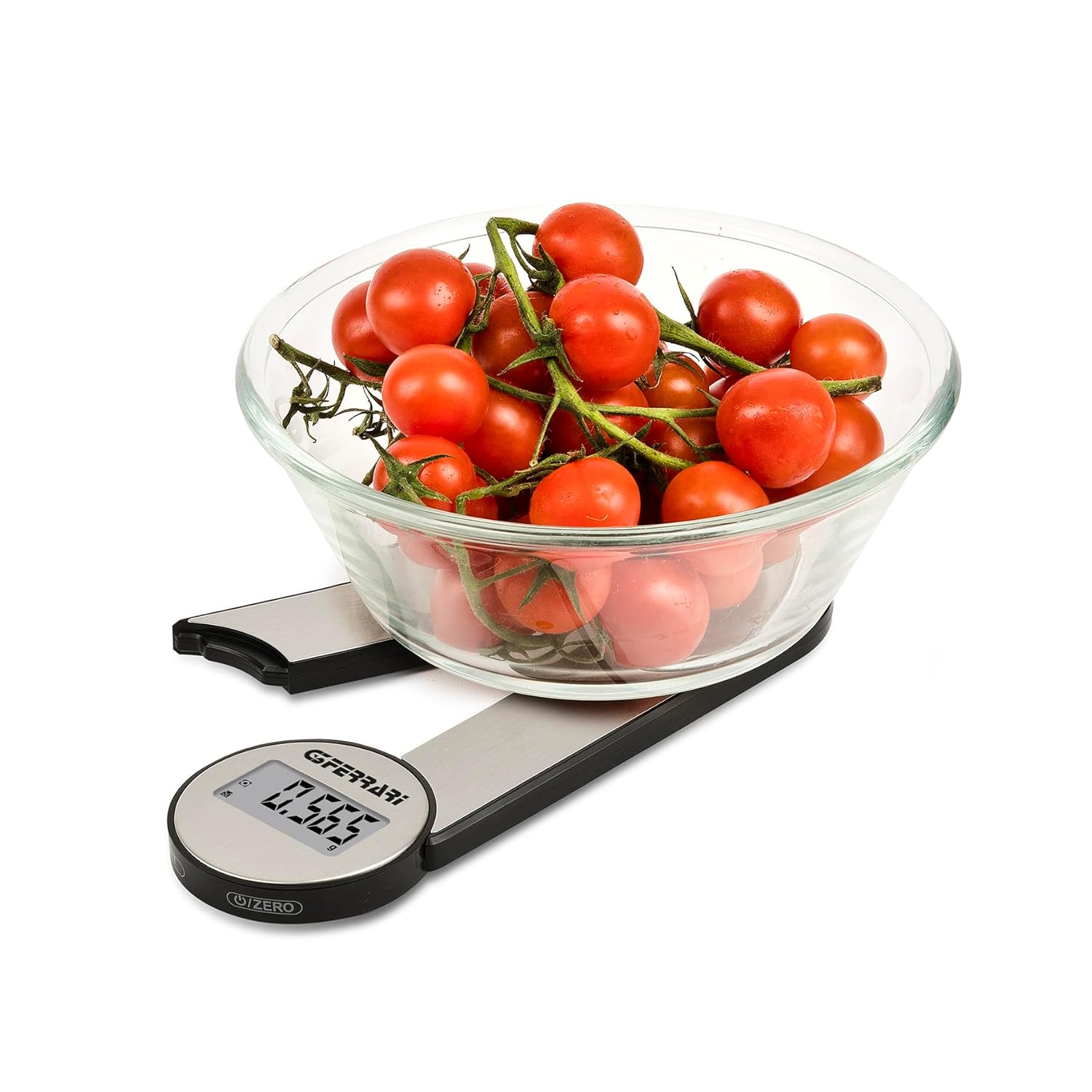G3 Ferrari G20171 Vittoria Bilancia da Cucina Digitale, Piatto INOX, Alta precisione, Funzione Tare, Pieghevole, Salva Spazio, Grigio