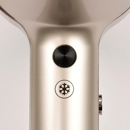 G3 Ferrari G30059 Phon Prtofessionale "Texta Gold" Motor AC, 2 Velocità, 3 Temperature, Funzione Ioni, Getto d'aria Fredda, Diffusore, 2200W, Gold