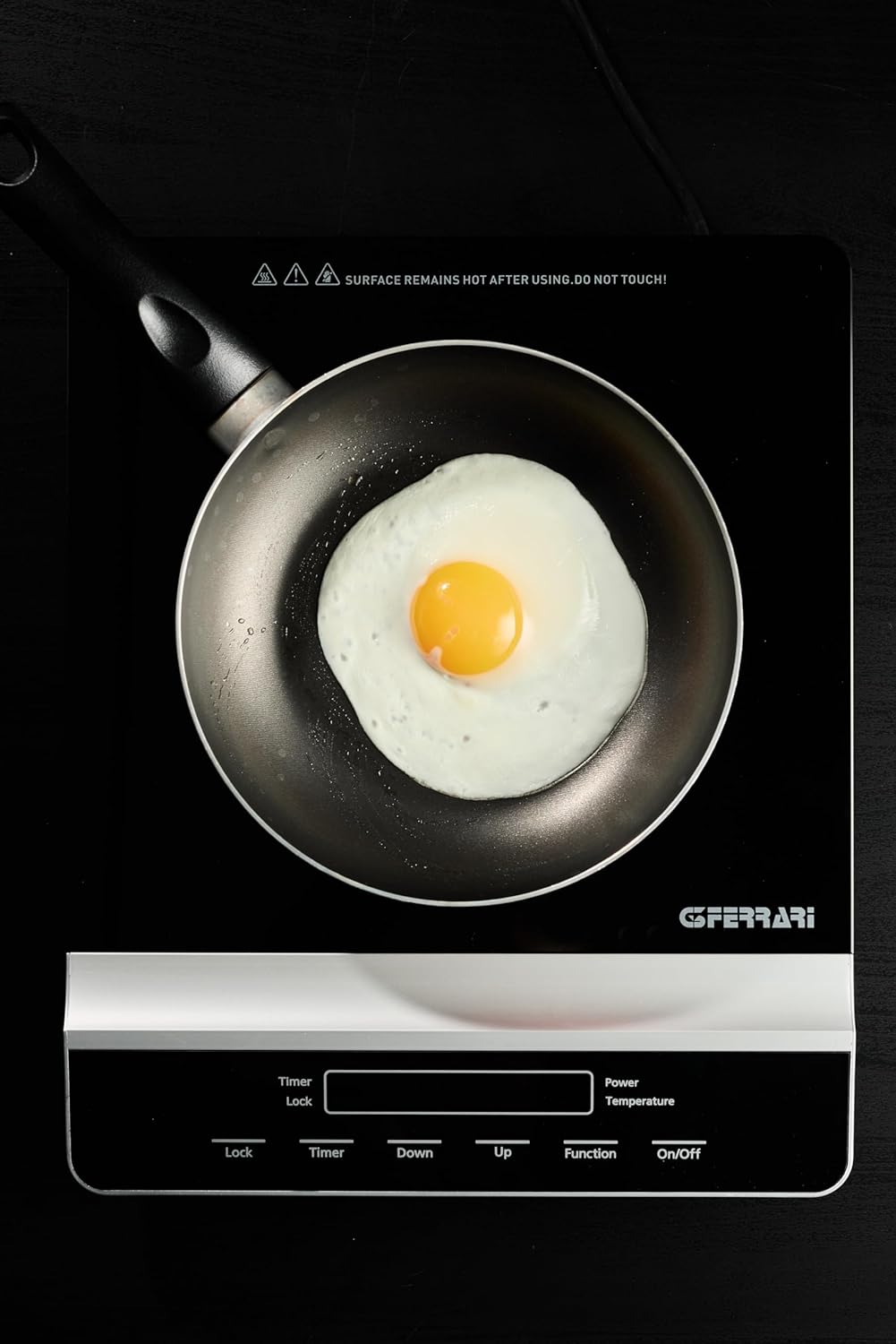 G3 Ferrari G10137 Dinamiko Piastra ad Induzione, 1800 W, Design Slim, Regolazione temperatura, Timer 3 ore, Vetro, Comandi Soft-touch