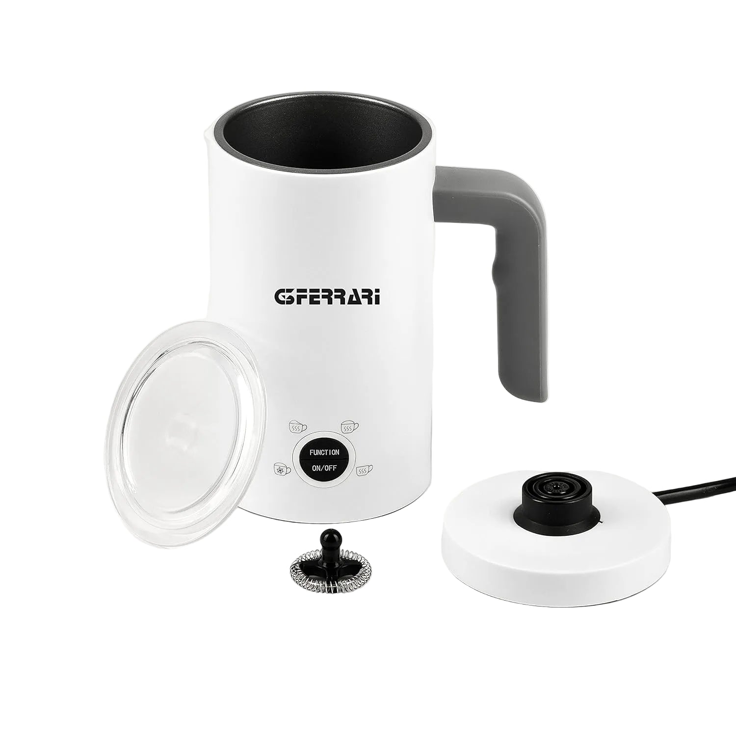 G3 Ferrari G10173 Montalatte Montante, 500 Watt, 300 ml, 4 Funzioni, Bianco