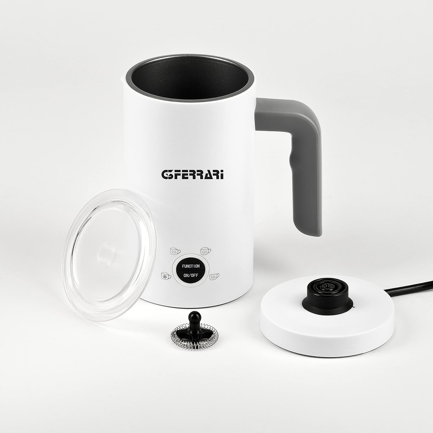 G3 Ferrari G10173 Montalatte Montante, 500 Watt, 300 ml, 4 Funzioni, Bianco