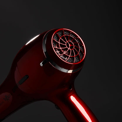 G3 Ferrari G30034 Texta Star Asciugacapelli, 2100W, Motore professionale AC, 2 Velocità, 3 Temperature, Cool Shot, Diffusore, Rosso