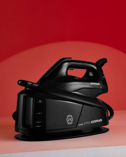 G3 Ferrari G40025 Extra Glide Ferro da stiro, 2400 W, 1,5 Lt di Capacità, Regolazione Temperatura, Pannello Comandi Digitale, Piastra in Ceramica, Stiratura NON STOP