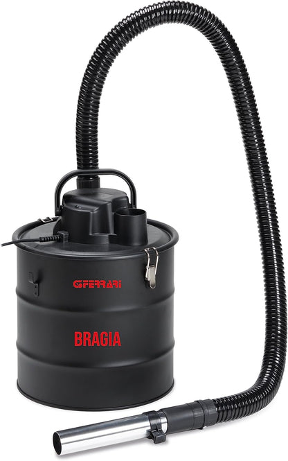 G3 Ferrari G90032 Bragia Aspria Cenere, 1000W, 18 kPa, Filtro HEPA, Capacità 18L, Gancio porta-accessori, Struttura in metallo, Nero