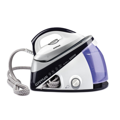 G3 Ferrari G40019 Getto-VAP Sistema Stirante Professionale, 2000 W, Serbatoio 700cc, 3 Bar pressione, Termostato regolabile, Accensione separata ferro/caldaia, Blu/Bianco