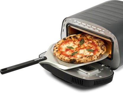 G3 Ferrari G10186 "Pronto Pizza 2 Minuti", 1700 W, Raggiunge fino i 430°C, Pareti fredde, Cottura in 2 minuti, Display digitale, 8 programmi, Pietra refrattaria, Accessori e Ricettari inclusi, Nero