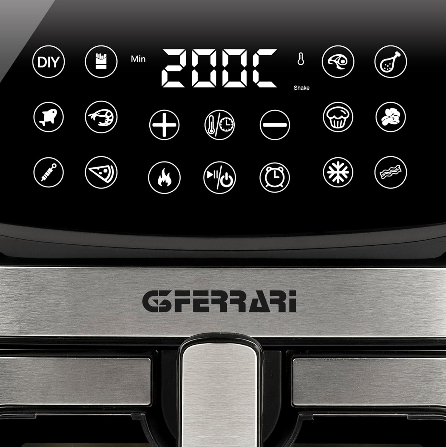 G3 Ferrari G10215 Friggisano Star Friggitrice ad Aria 9 Litri, 2200 W, 12 programmi, Display digitale, Temperatura 80° - 200°C, Timer 60 min, Doppia resistenza, Ricettario incluso