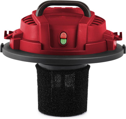 G3 Ferrari G90028 Fusto Red Bidone Aspira Solidi e Liquidi,1000 W, 18kPa, Wet&Dry, Filtro in tessuto, Accessori inclusi, Acciaio Inox/Rosso