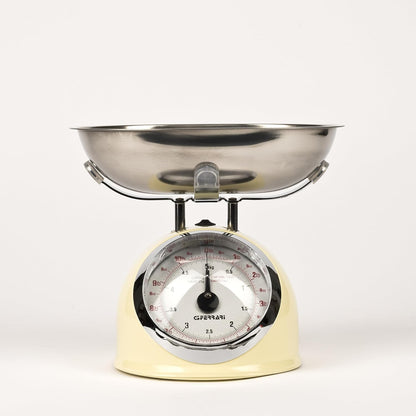 G3 Ferrari G20003 Bilancia Meccanica da Cucina "Aska", 25 g / 5 kg, Metallo, Panna
