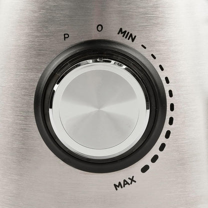 G3 Ferrari G20165 Frullatore "Turbine", 1,5 Litri, 1300 W, Bicchiere in Vetro, 6 Lame, Velocità Variabile, Pulse, Corpo INOX