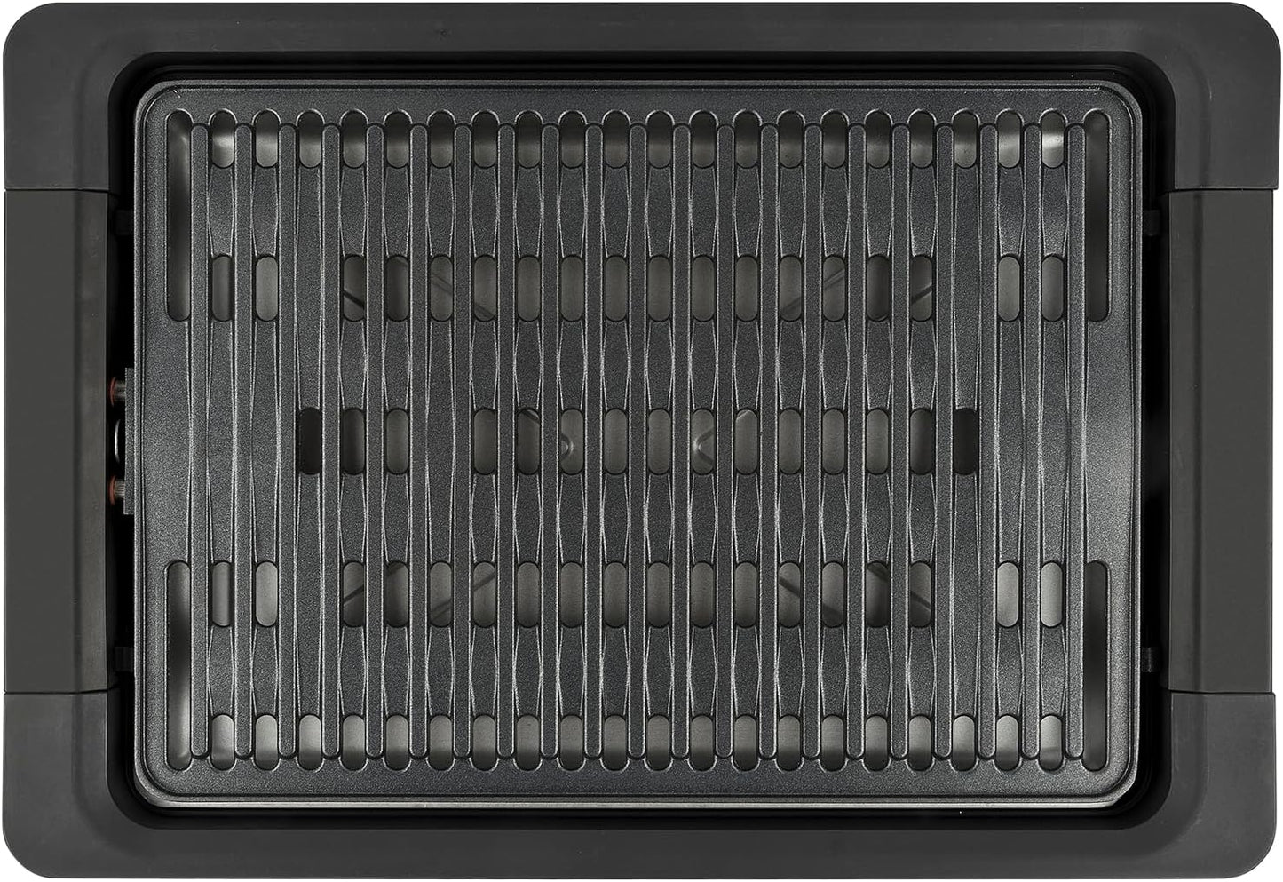 G3 Ferrari G10206 Tito Barbecue, 1800 W, Smokeless, Regolazione Temperatura, Piastra XL 36,5 x 25,5 cm, Dispositivo di Sicurezza, Vassoio Raccogli Grasso, Completamente smontabile, Nero