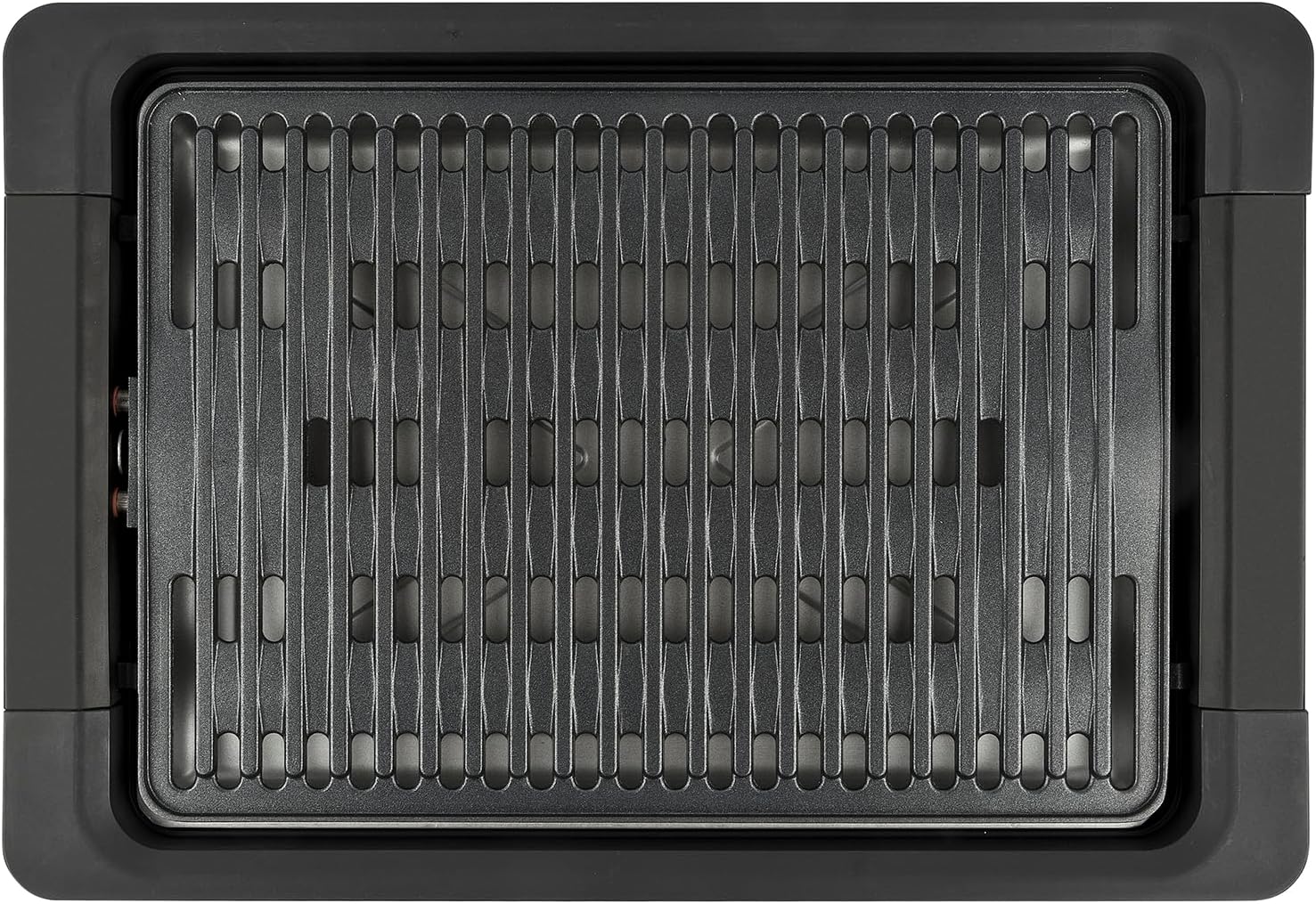 G3 Ferrari G10206 Tito Barbecue, 1800 W, Smokeless, Regolazione Temperatura, Piastra XL 36,5 x 25,5 cm, Dispositivo di Sicurezza, Vassoio Raccogli Grasso, Completamente smontabile, Nero