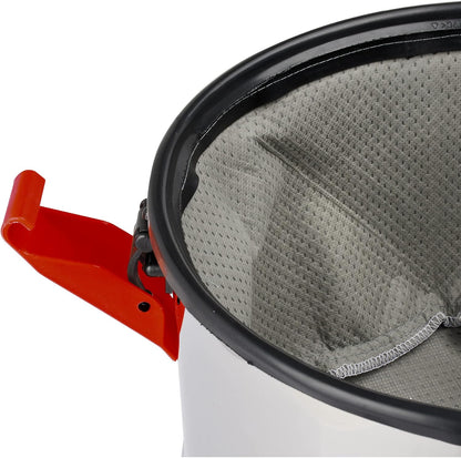 G3 Ferrari G90028 Fusto Red Bidone Aspira Solidi e Liquidi,1000 W, 18kPa, Wet&Dry, Filtro in tessuto, Accessori inclusi, Acciaio Inox/Rosso