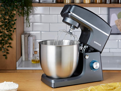 G3 Ferrari G20113 Impastatrice Planetaria con Tirapasta Pastaio 10&Lode, 2200 W (MAX), 10 Litri, Contenitore Inox, 6 velocità + Pulse, Nero/Acciaio