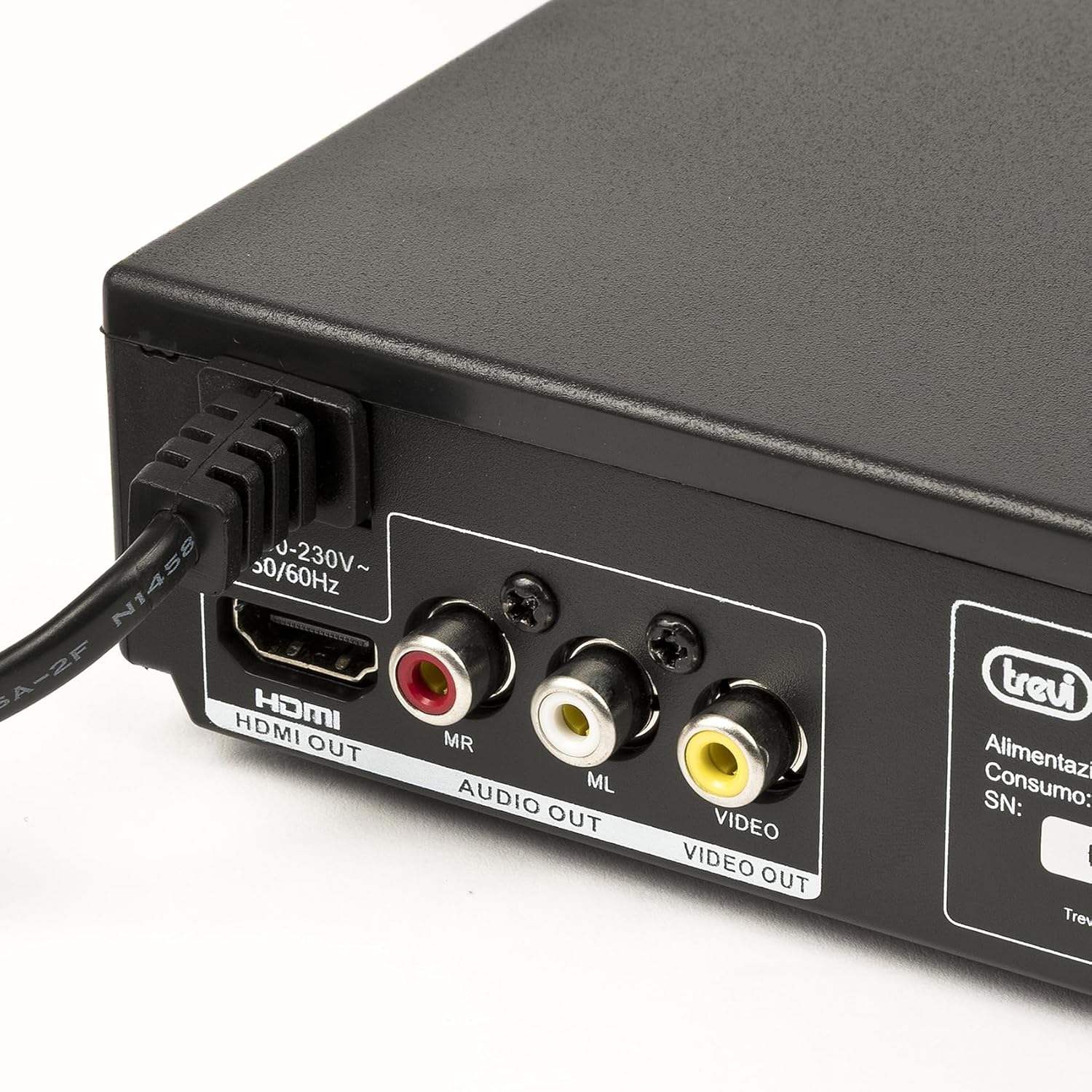 Trevi DVMI 3580 HD Mini Lettore DVD con HDMI e USB, Facile da Utilizzare, Telecomando Incluso e Design Salvaspazio