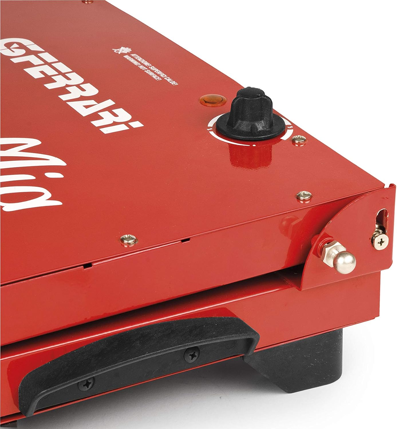 G3 Ferrari G10025 Tigella Mia Tigelliera e Tostiera, 1200 W, Pietre refrattarie XXL, Termostato regolabile, Rosso